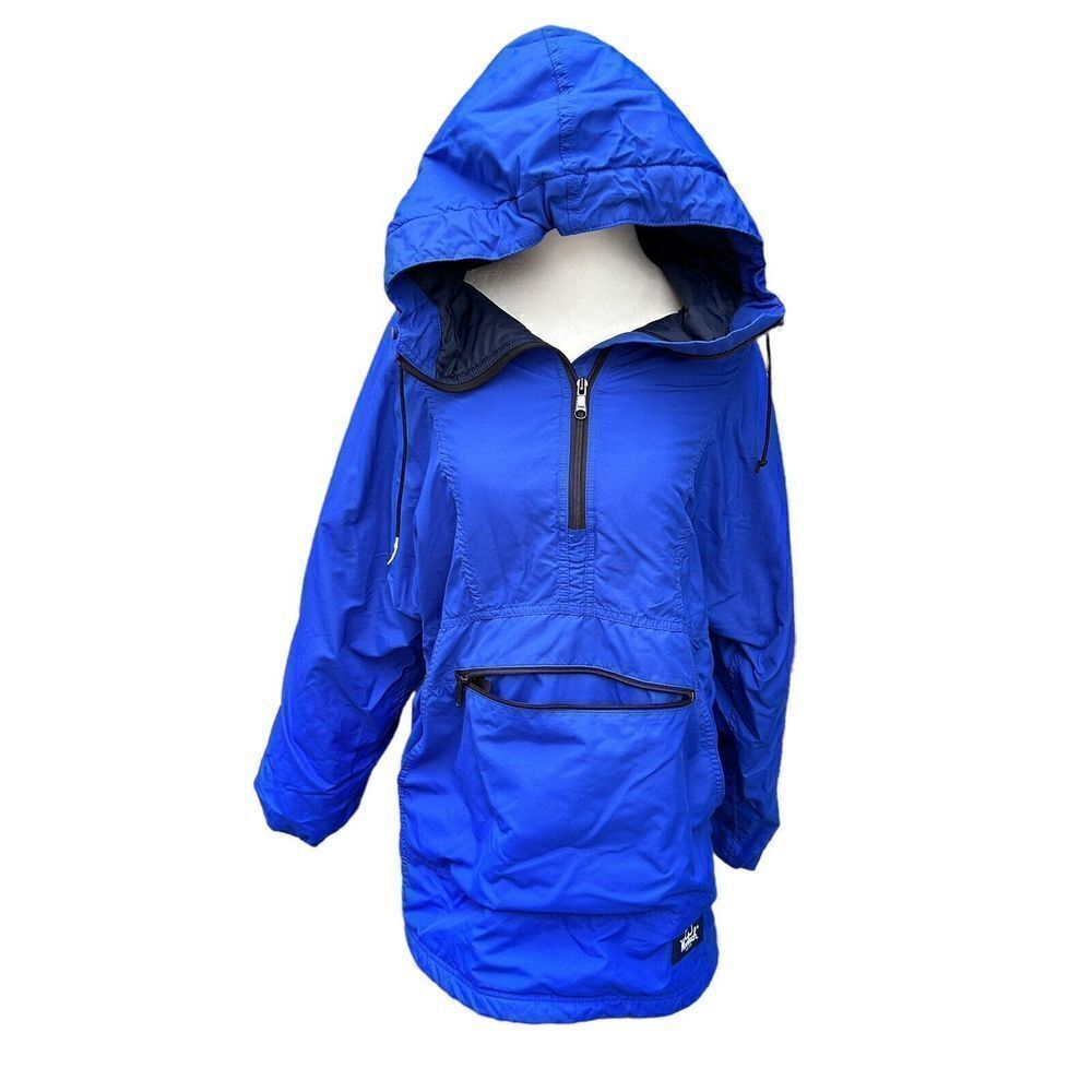 Woolrich Cobalt Blue Quarter Zip Hoodie Jacket Size Small